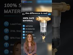 Handmatige reinigingsfilter Spin-down sediment voor het hele huis