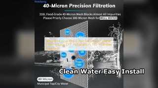 Waterfilter voor het hele huis, eenvoudig te installeren