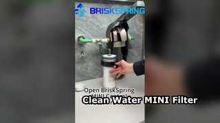 Open BriskSpring MINI Centraal watervoorfilter