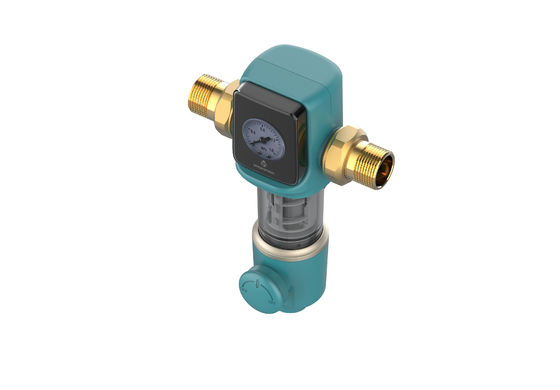 40 micron Spin Down sediment waterfilter voor het hele huis met schraper voor stad / kraanwater