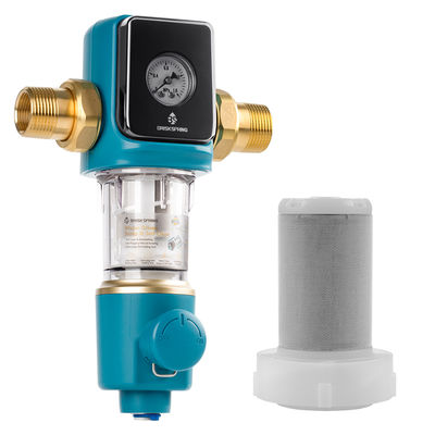 Premium 40 Micron Sediment Prefilter met BPA-vrij Auto Backwash Scraper voor thuisgebruik