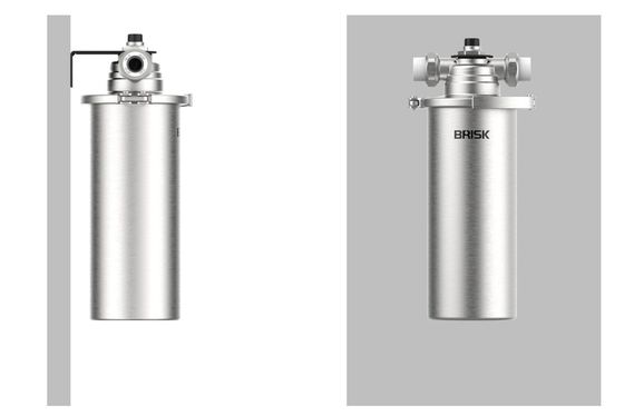 Vlekkeloos staal 5-micron filtratie-voorfilter met handmatig drukverlagend klep