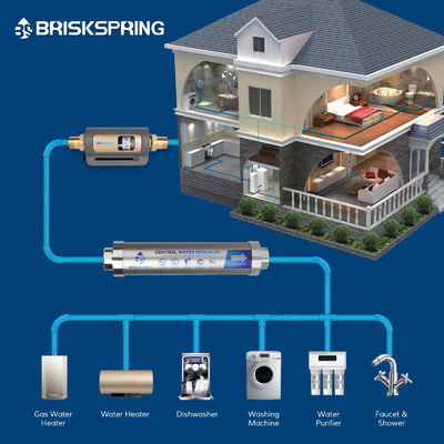 Hoog-efficiënte dubbele schijfvoorfilter voor een waterfiltratieoplossing voor het hele huis