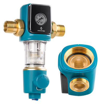 Premium 40 Micron Sediment Prefilter met BPA-vrij Auto Backwash Scraper voor thuisgebruik