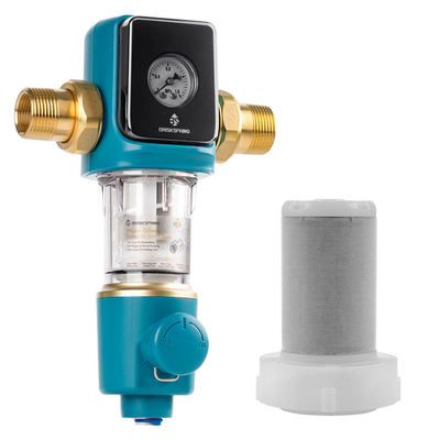 Premium 40 Micron Sediment Prefilter met BPA-vrij Auto Backwash Scraper voor thuisgebruik