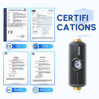 Messing waterontharder voor het hele huis 5T/H debiet NSF RoHS gecertificeerd