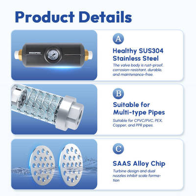 Duurzame waterveiligheid waterverzachter ontwarmer met SAAS-chips voor huishoudelijke watersystemen