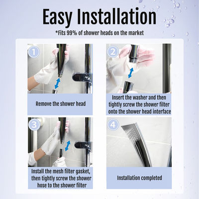 Luxe messing & roestvrijstalen bubbelgenerator | Ultra-fijne douchezuivering