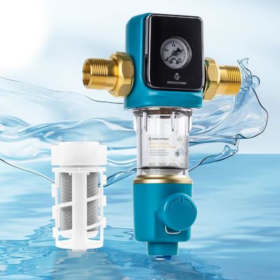 Premium 40 Micron Sediment Prefilter met BPA-vrij Auto Backwash Scraper voor thuisgebruik