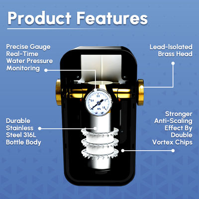 Antibacteriële kalkaanslagremmer voor water met SAAS-technologie voor huishoudelijk gebruik