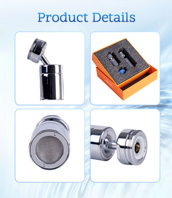 360° Draaibare Micro Nano Bubble Kraanverlenger met Honderd Miljard Bubbels per Liter en 0,001-0,1 MM Bubbeldiameter voor Zeer Efficiënte Diepe Reiniging