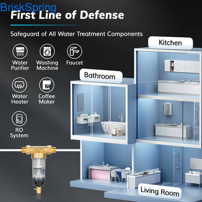 3/4 Inch Water Pre Filter met 5T/H debiet en zelfreinigend ontwerp voor huishoudelijk gebruik