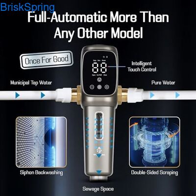 Volledig automatisch herbruikbaar spinnend sedimentfilter van 40 micron voor de voorfiltratie van water in het hele huis