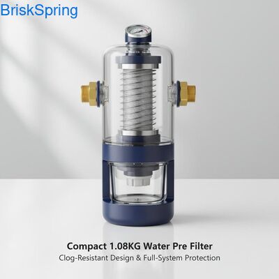 Compact 1,08 KG waterfilter met anti-verstoppingsontwerp en volledige systeem bescherming