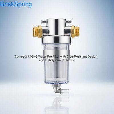 Compact 1,08 KG waterfilter met anti-verstoppingsontwerp en volledige systeem bescherming