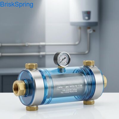 Compact 1,08 KG waterfilter met anti-verstoppingsontwerp en volledige systeem bescherming