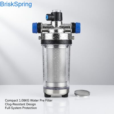 Compact 1,08 KG waterfilter met anti-verstoppingsontwerp en volledige systeem bescherming