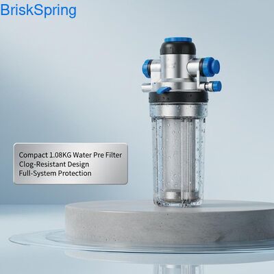 Compact 1,08 KG waterfilter met anti-verstoppingsontwerp en volledige systeem bescherming