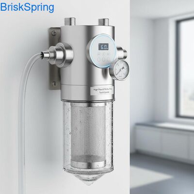 High Flow 6T H 316L roestvrijstalen gaaswaterfilter voor het hele huis met aanraakbediening
