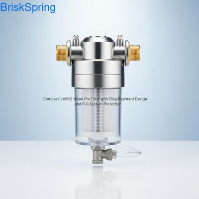 Compact 1,08 KG waterfilter met anti-verstoppingsontwerp en volledige systeem bescherming