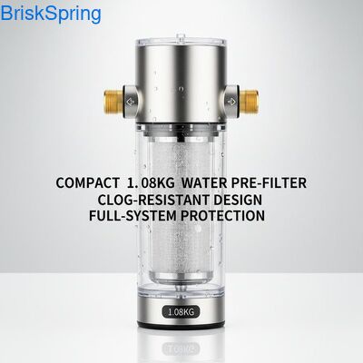 Compact 1,08 KG waterfilter met anti-verstoppingsontwerp en volledige systeem bescherming