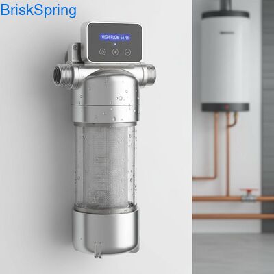 High Flow 6T H 316L roestvrijstalen gaaswaterfilter voor het hele huis met aanraakbediening