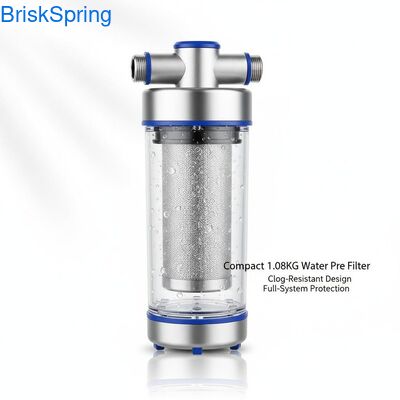 Compact 1,08 KG waterfilter met anti-verstoppingsontwerp en volledige systeem bescherming