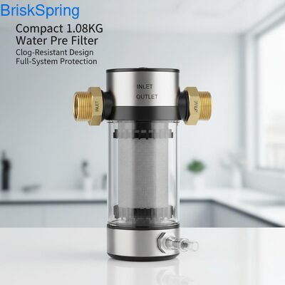 Compact 1,08 KG waterfilter met anti-verstoppingsontwerp en volledige systeem bescherming