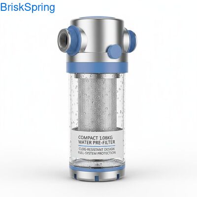 Compact 1,08 KG waterfilter met anti-verstoppingsontwerp en volledige systeem bescherming
