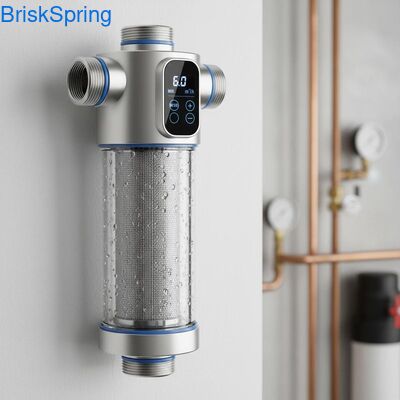 High Flow 6T H 316L roestvrijstalen gaaswaterfilter voor het hele huis met aanraakbediening