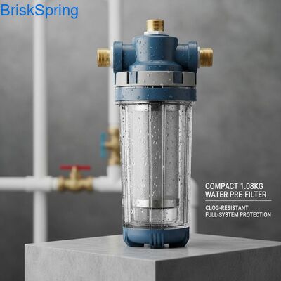 Compact 1,08 KG waterfilter met anti-verstoppingsontwerp en volledige systeem bescherming