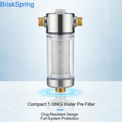 Compact 1,08 KG waterfilter met anti-verstoppingsontwerp en volledige systeem bescherming
