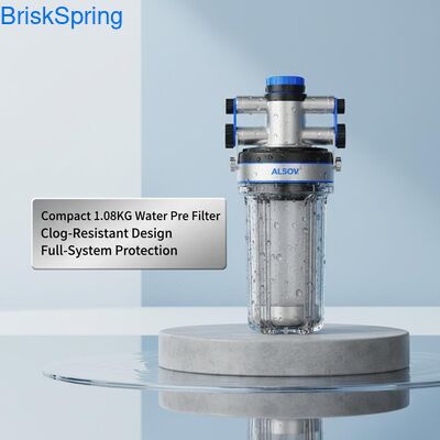 Compact 1,08 KG waterfilter met anti-verstoppingsontwerp en volledige systeem bescherming