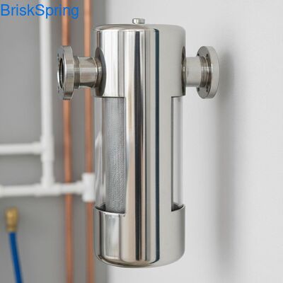 High Flow 6T H 316L roestvrijstalen gaaswaterfilter voor het hele huis met aanraakbediening