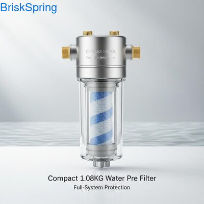 Compact 1,08 KG waterfilter met anti-verstoppingsontwerp en volledige systeem bescherming
