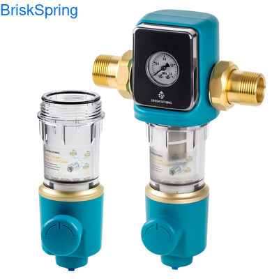 Whole House Water Pre Filter with 40-300μm Filter Rating 22 GPM Flow Rate and SUS 316 Stainless Steel Mesh