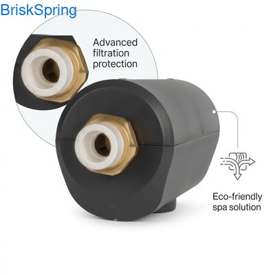 Onderhoudsvrije waterontkalker met fysieke kalkremming voor spa- en filtersystemen