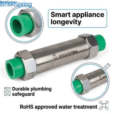 Onderhoudsvrije zoutloze waterconditioner: bescherm uw hele sanitaire installaties en moderne apparaten tegen harde waterschaal (RoHS goedgekeurd)