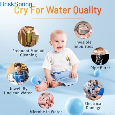 Reusable 40/300 Micron Heavy Duty Spin Down Sediment Filter for Whole House Water Filtration