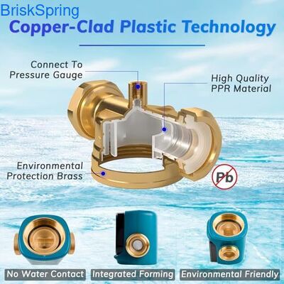 Geheel huis Spin Down sediment waterfilter met 40 & 300 micron herbruikbaar voorfilter