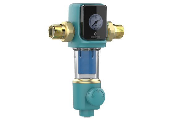 Verbeterd Spin Down-sedimentwaterprefilter met gestapelde schijffiltratietechnologie en automatische zelfreiniging voor een doorstroming van 22 GPM
