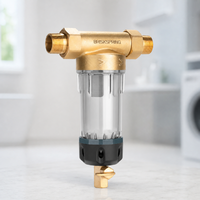 Handmatige voorfilter voor water voor het hele huis van de vierde generatie met een filtratie-nauwkeurigheid van 40 μm en herbruikbare meshfiltratie