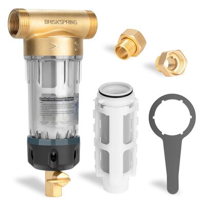 Handmatige voorfilter voor water voor het hele huis van de vierde generatie met een filtratie-nauwkeurigheid van 40 μm en herbruikbare meshfiltratie