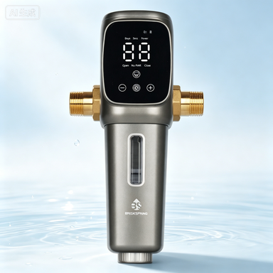 Volledig automatische voorwaterfilter voor het hele huis met 40 micron nauwkeurige filtratie en SUS 316L roestvrijstalen gaas