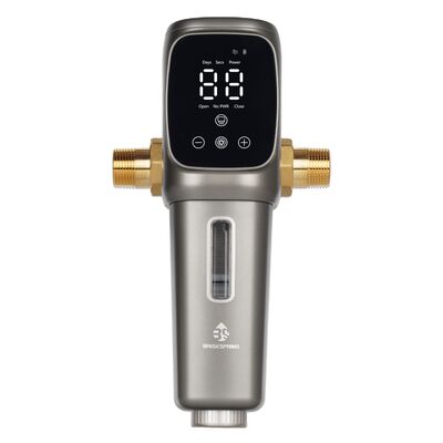 Volledig automatische voorwaterfilter voor het hele huis met 40 micron nauwkeurige filtratie en SUS 316L roestvrijstalen gaas
