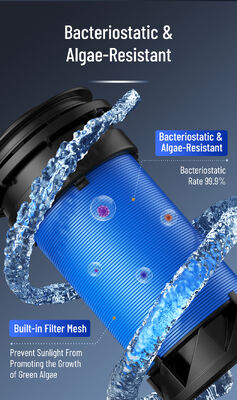 BriskSpring HZ-D 40 Micron Whole House Sediment Pre Filter met 7 T/H Flow en 360 graden draaiende installatie