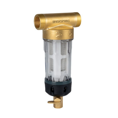 Waterfilter voor het hele huis met spin-down sedimentfilter en 40 micron filtratie, herbruikbaar ontwerp en voedselveilig SS316L gaas