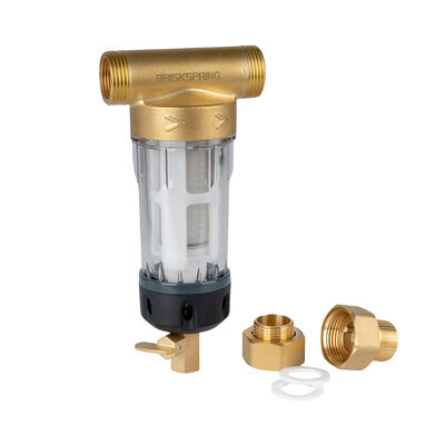 Waterfilter voor het hele huis met spin-down sedimentfilter en 40 micron filtratie, herbruikbaar ontwerp en voedselveilig SS316L gaas