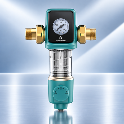 Tiende Generatie Waterfilter voor het Hele Huis met 40 µm Filtratie Precisie, Watergedreven Schraper en Herbruikbaar Filterdoek