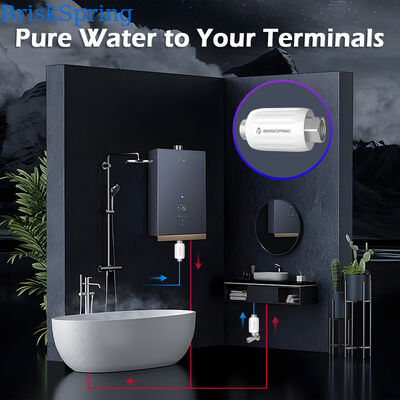 Salt Free Non Electric 1/2 Inch Water Descaler Inline Scale Inhibitor for Home Plumbing and Water Pipes